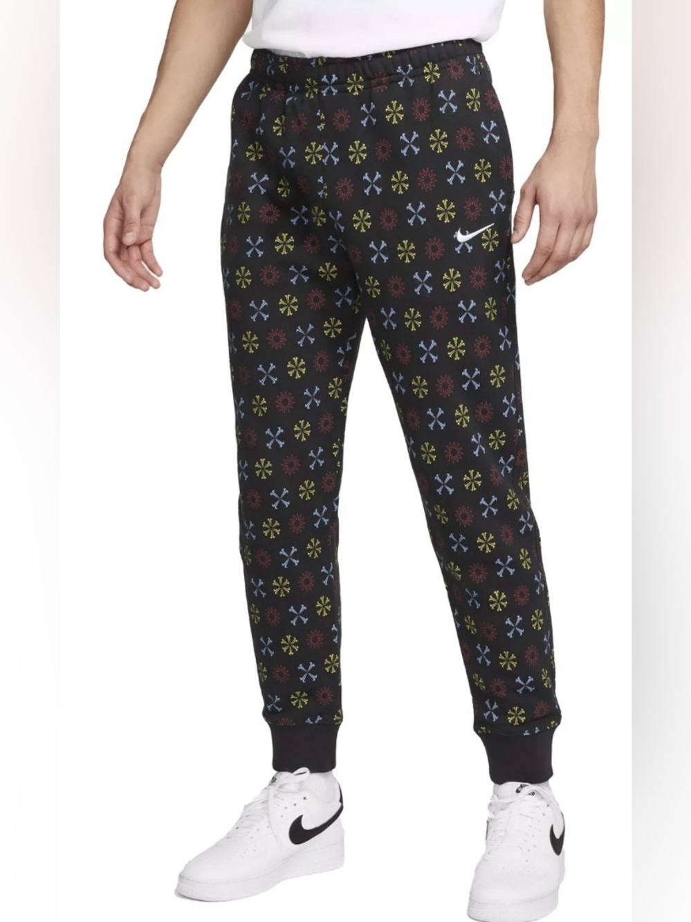 Nike Men's Sweatpants with All-Over Pattern size Large men